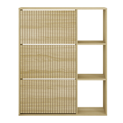 Montana 3 Door 3 Shelf Shoe Cabinet