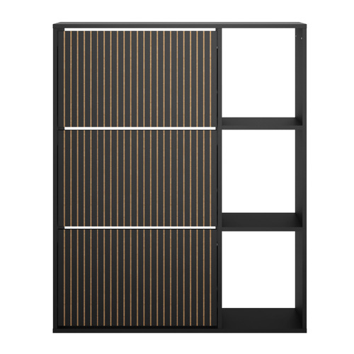Montana 3 Door 3 Shelf Shoe Cabinet