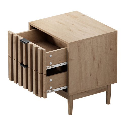 Levana 2 Drawer Bedside Table