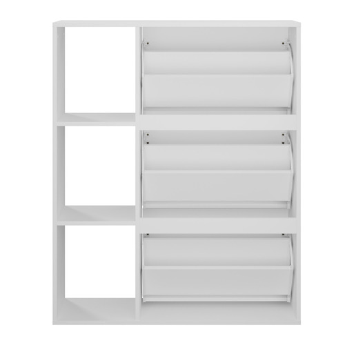 Montana 3 Door 3 Shelf Shoe Cabinet