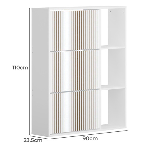 Montana 3 Door 3 Shelf Shoe Cabinet