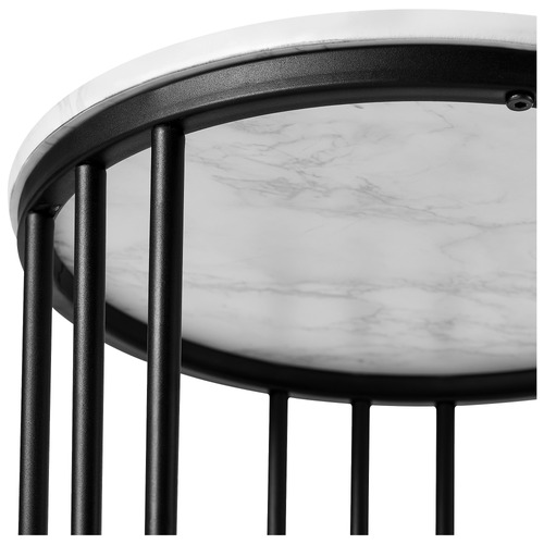 Sabrina Faux Marble Side Table