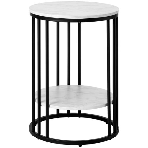 Sabrina Faux Marble Side Table