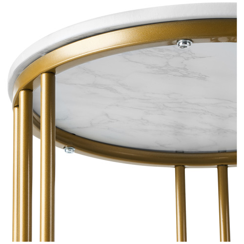 Sabrina Faux Marble Side Table