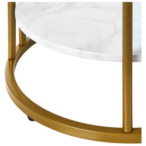 Sabrina Faux Marble Side Table