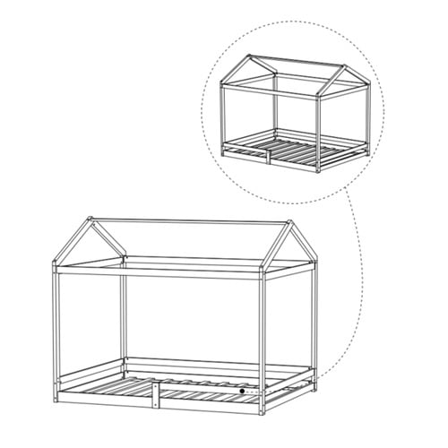 Kaelar Double House Bed