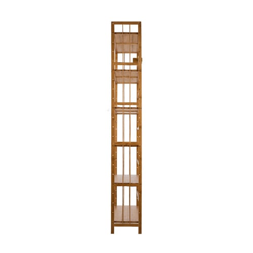 Tobias 6 Tier Bamboo Bookcase