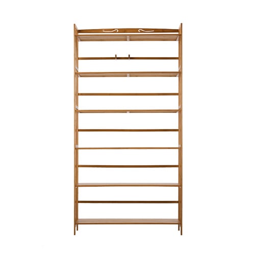 Tobias 6 Tier Bamboo Bookcase