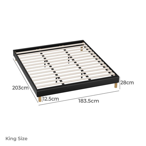 Carrie Faux Leather Bed Base