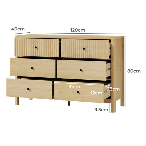 Halifax 6 Drawer Chest