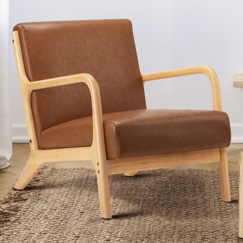 Kamden-Faux-Leather-Armchair