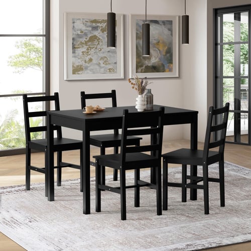 4-Seater-Abriana-Pine-Wood-Dining-Table-and-Chair-Set