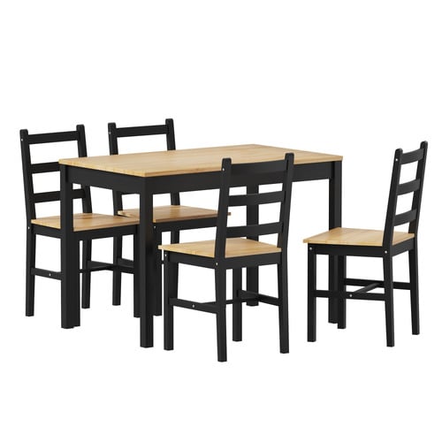 4-Seater-Abriana-Pine-Wood-Dining-Table-and-Chair-Set