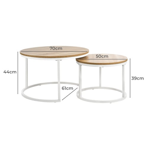 2 Piece Leonid Nesting Coffee Table Set