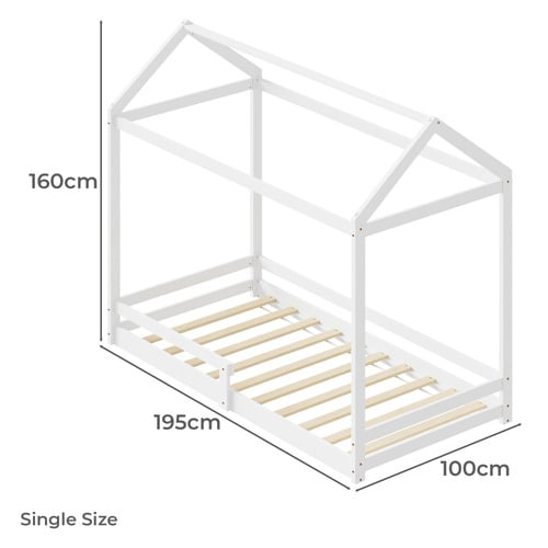 Kaelar Pine Wood House Bed