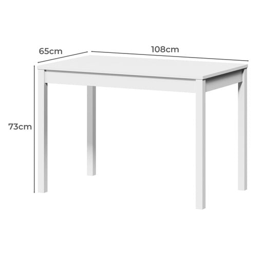 4 Seater Abriana Pine Wood Dining Table & Chair Set