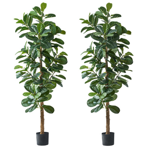 180cm Potted Faux Fiddle Leaf Fig Tree