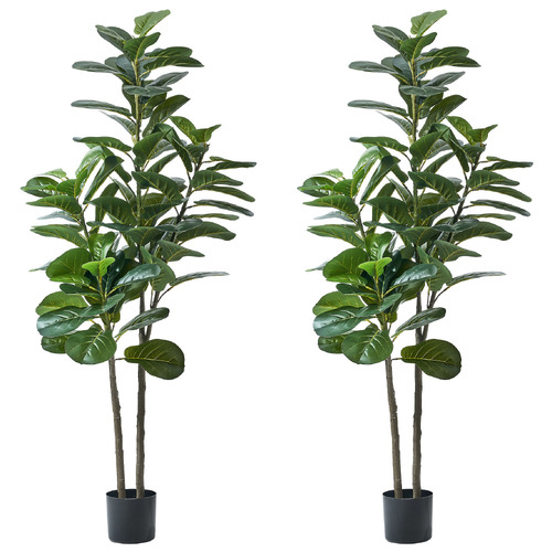 150cm Potted Faux Fiddle Leaf Fig Tree