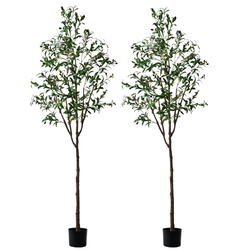 210cm Potted Faux Olive Tree