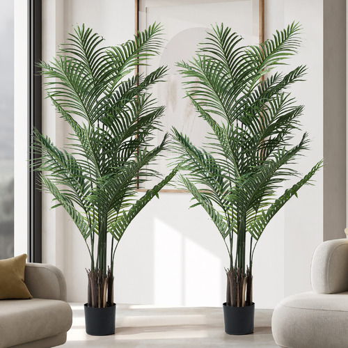 180cm Potted Faux Palm Tree