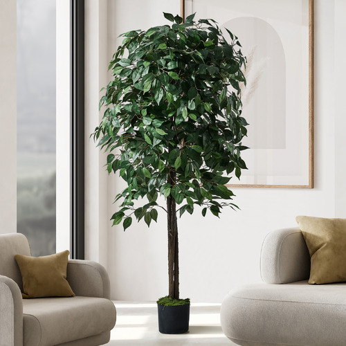 180cm Potted Faux Ficus Tree