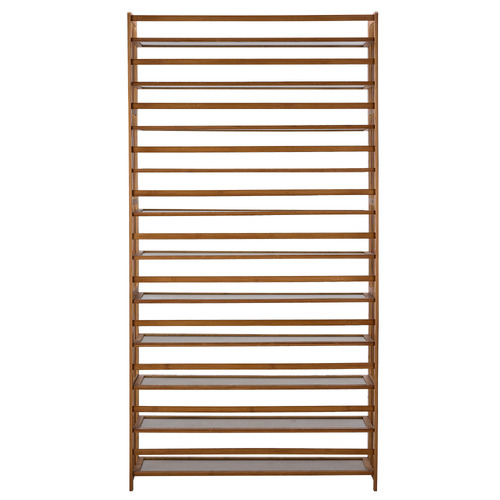 Zale 11 Shelf Bamboo Shoe Rack