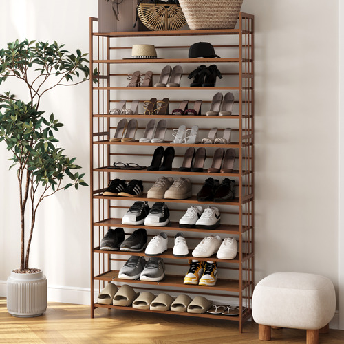 Zale 11 Shelf Bamboo Shoe Rack