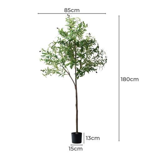 180cm Potted Faux Olive Tree