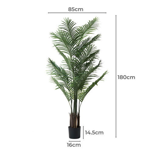 180cm Potted Faux Palm Tree