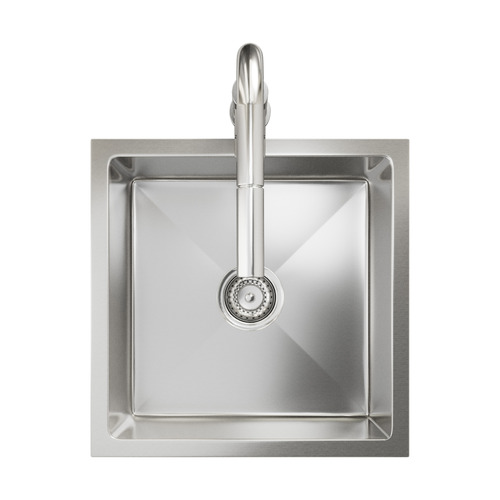 Yeva 440mm Single Kitchen Sink & Pull-Out Mixer