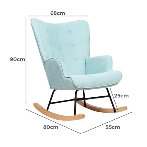 Aldan Upholstered Rocking Chair