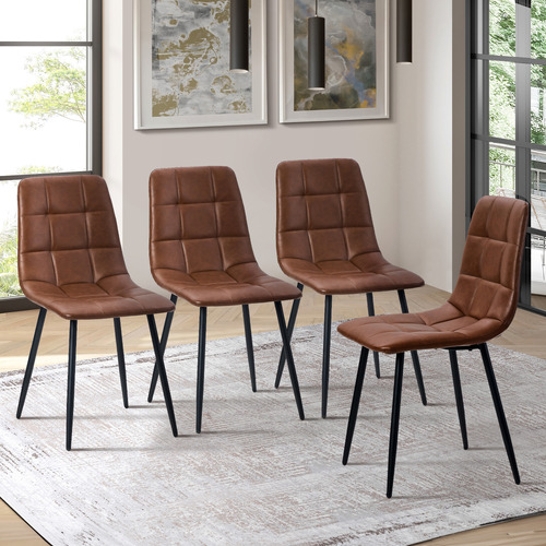 Heather Faux Leather Dining Chairs