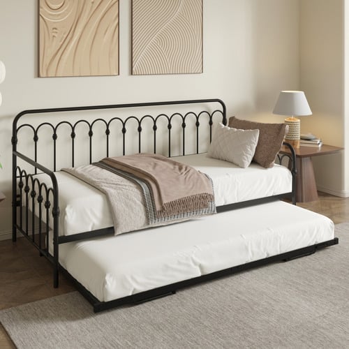 Faye Steel Daybed with Trundle