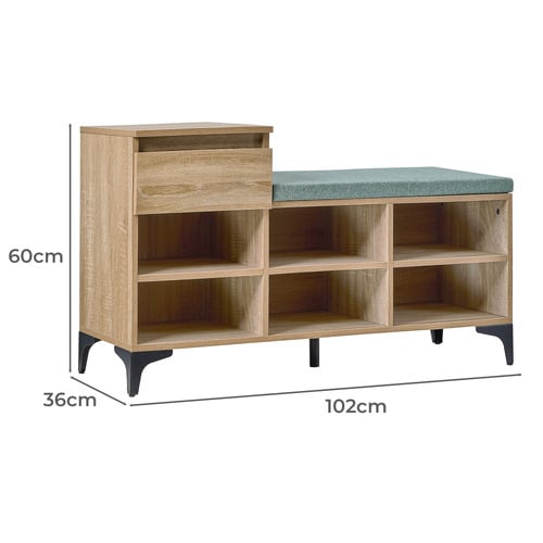 Nancy 1 Drawer Shoe Bench