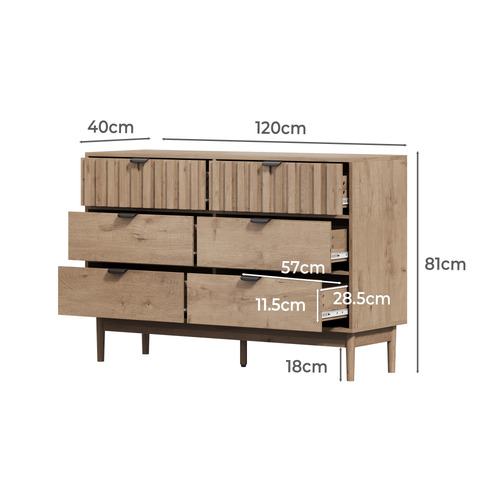 Adrian 6 Drawer Chest