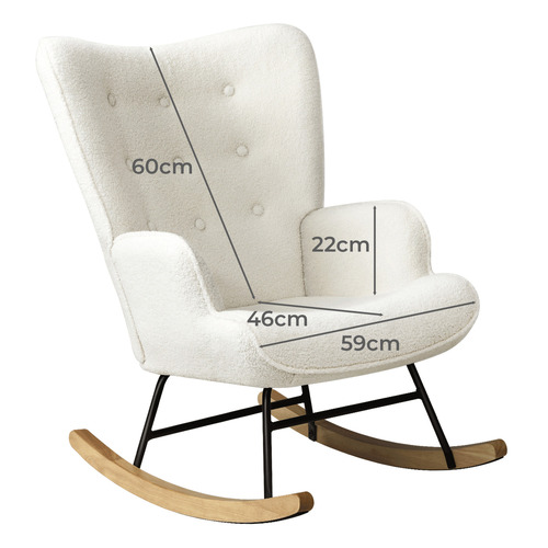 Priam Boucle Rocking Chair