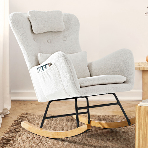 Clark-Faux-Sherpa-Rocking-Chair