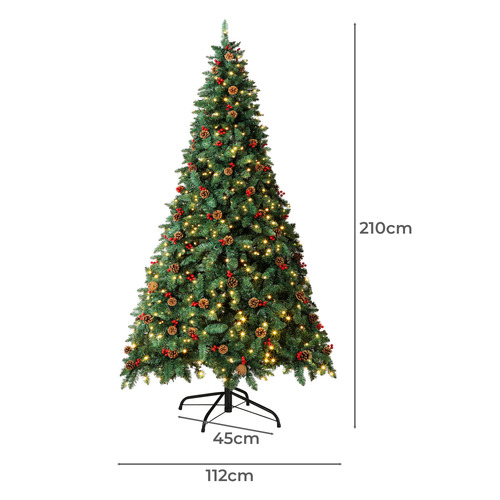 Meri LED Christmas Tree with Pine Cones