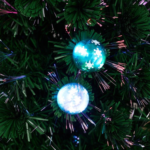 Bethany LED Fibre Optic Christmas Tree with Baubles