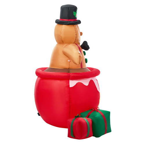 Homer LED Gingerbread Man Inflatable Christmas Decoration