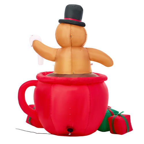 Homer LED Gingerbread Man Inflatable Christmas Decoration