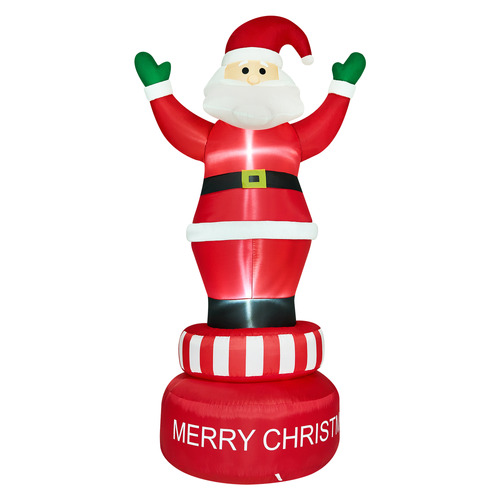 Alfredo LED Spinning Santa Inflatable Christmas Decoration