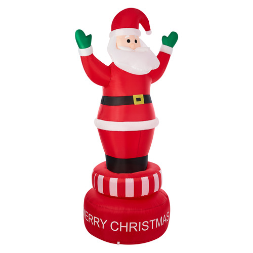 Alfredo LED Spinning Santa Inflatable Christmas Decoration