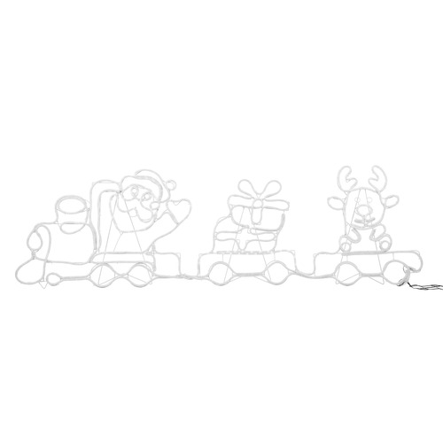 Ofelia LED Santa Claus Train Christmas Light Display