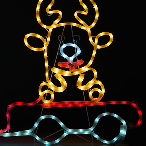 Ofelia LED Santa Claus Train Christmas Light Display