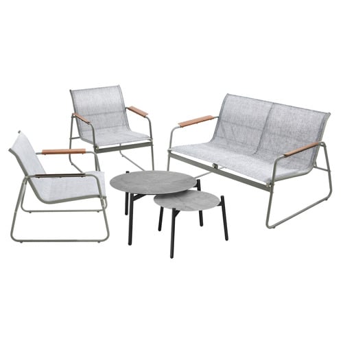 4 Seater Light Grey Lina Outdoor Lounge Set