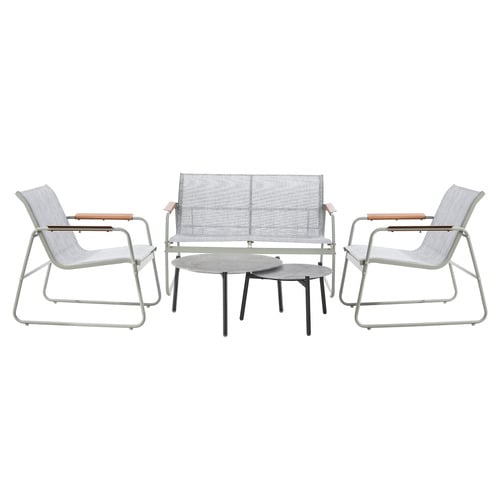 4 Seater Light Grey Lina Outdoor Lounge Set