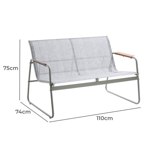 4 Seater Light Grey Lina Outdoor Lounge Set