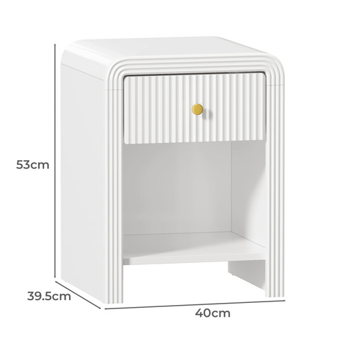 Steffan 1 Drawer Bedside Table