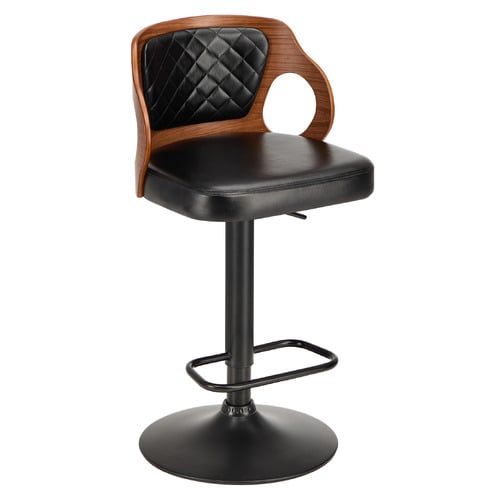 Yosef Faux Leather Adjustable Bar Stools